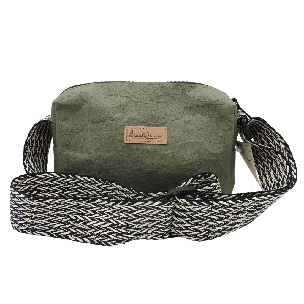 Nachhaltige Schulter Tasche Polly Nature Moos green