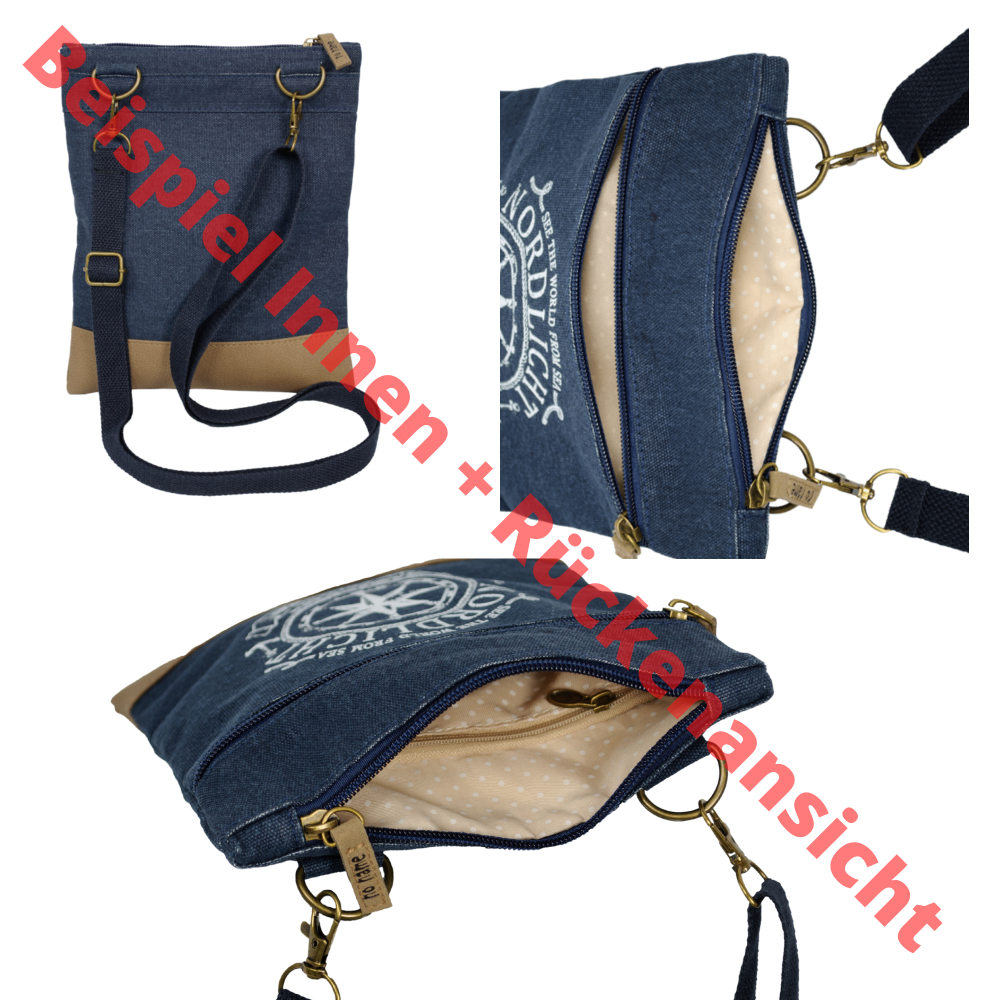Crossbag Tasche Nordlicht Navy Beispiel 