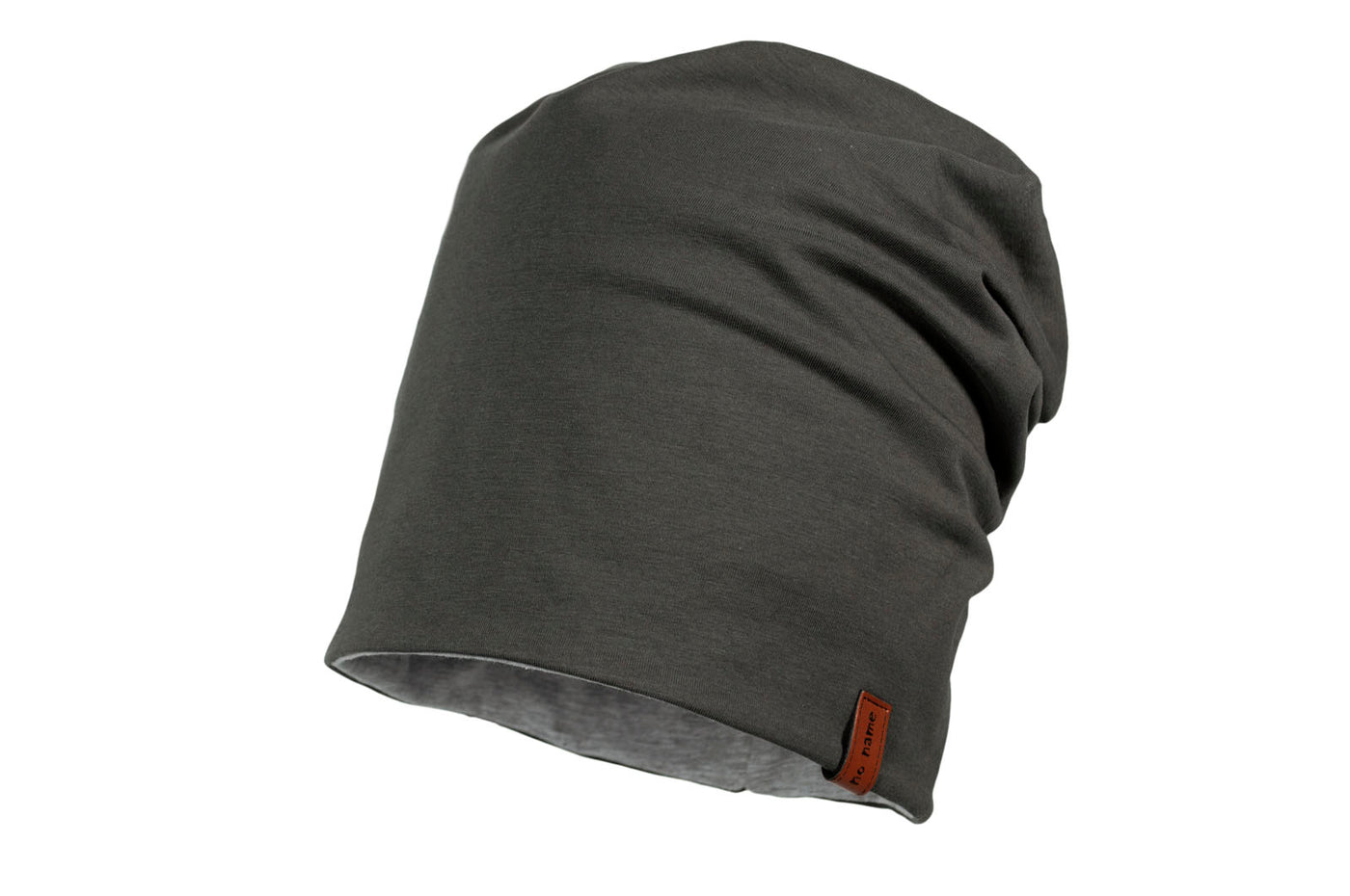 Jersey Wende-Beanie Uni Grün