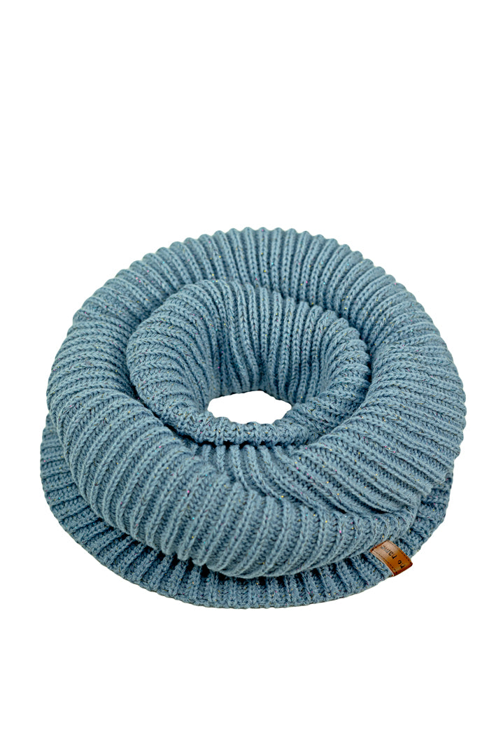 Strick-Schlauchschal "Rippe-Rainbow"