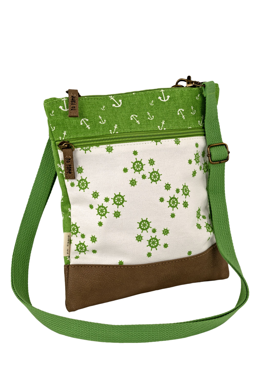 Crossbag Tasche Steuerrad & Anker Green