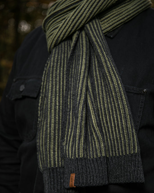 Strickschal "Rippe 2tone"